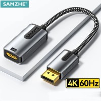 Cáp chuyển Displayport to HDMI (Female) Samzhe DH462Q Hỗ trợ 4K@60Hz cao cấp